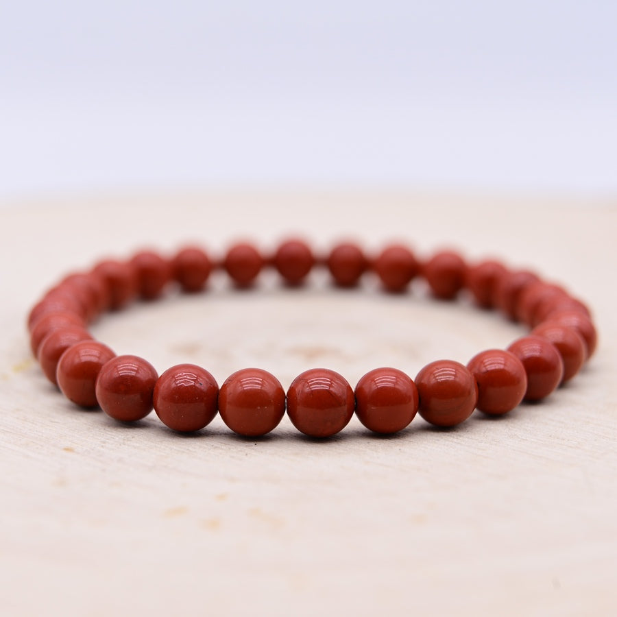 Bracelet Jaspe Rouge "Vitalité"