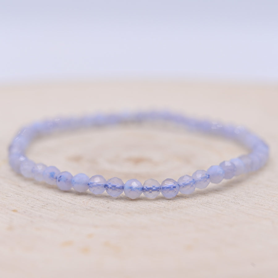 Bracelet Facetté Calcédoine "Clarté"