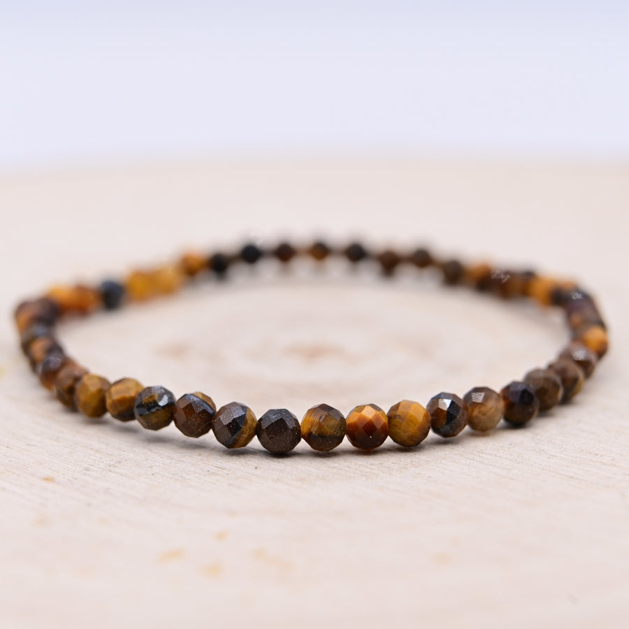 Bracelet Facetté Oeil de Tigre "Confiance en Soi"