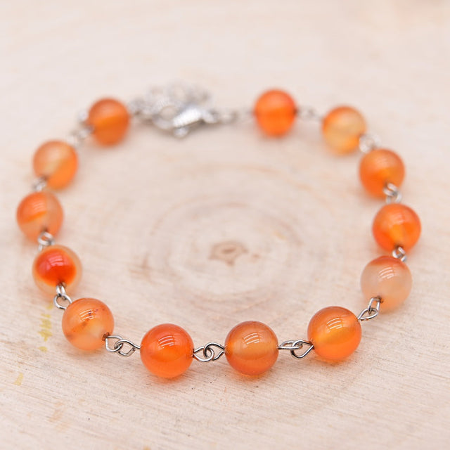 Bracelet Ayanna Cornaline "Timidité"