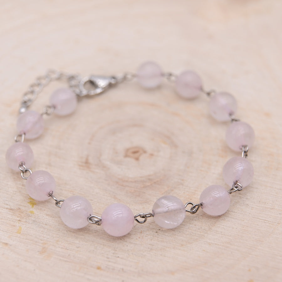 Bracelet Ayanna Quartz Rose "Amour"
