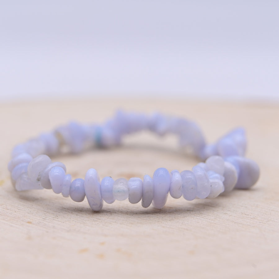 Bracelet Baroque Calcédoine "Clarté"