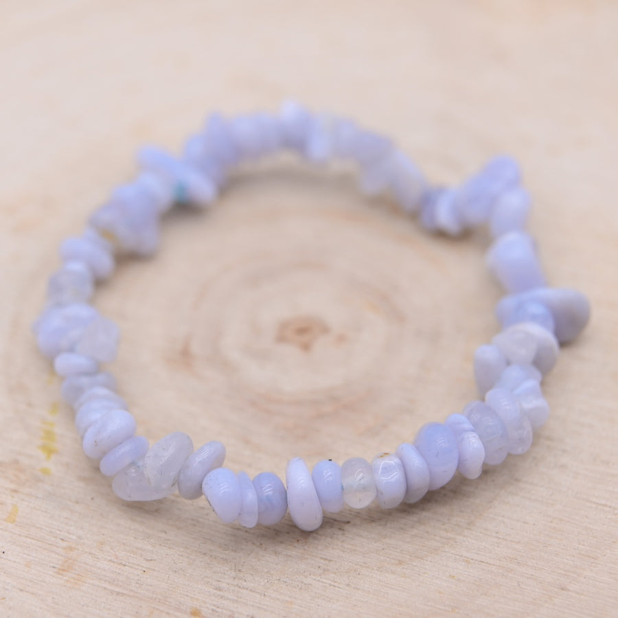 Bracelet Baroque Calcédoine "Clarté"