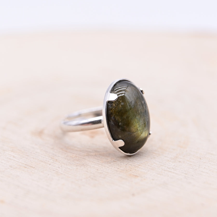 Bague Labradorite "Protection Energétique" Argent 925