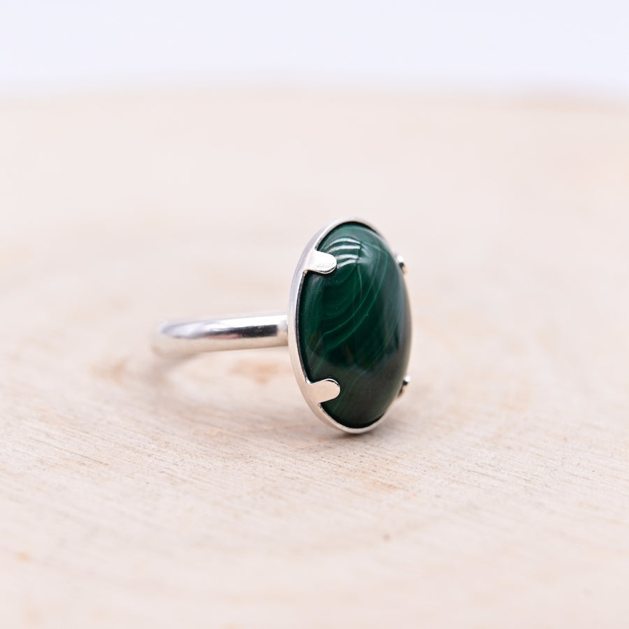 Bague Malachite "Transformation" Argent 925