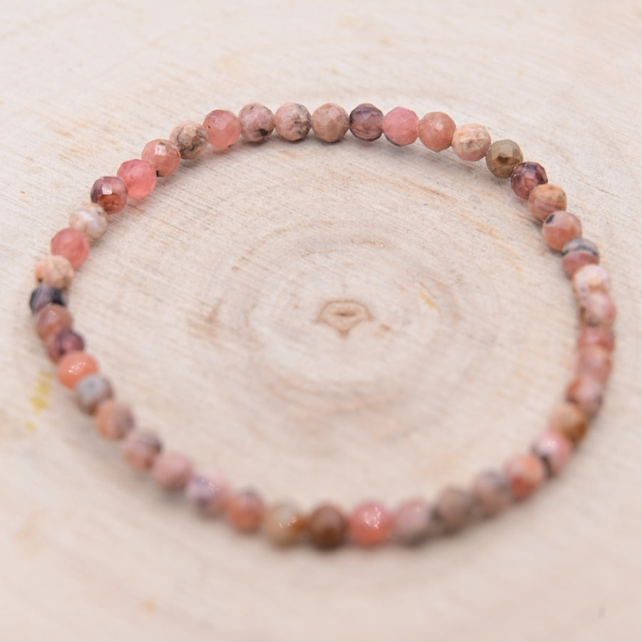 Bracelet Facetté Rhodochrosite "Compassion"