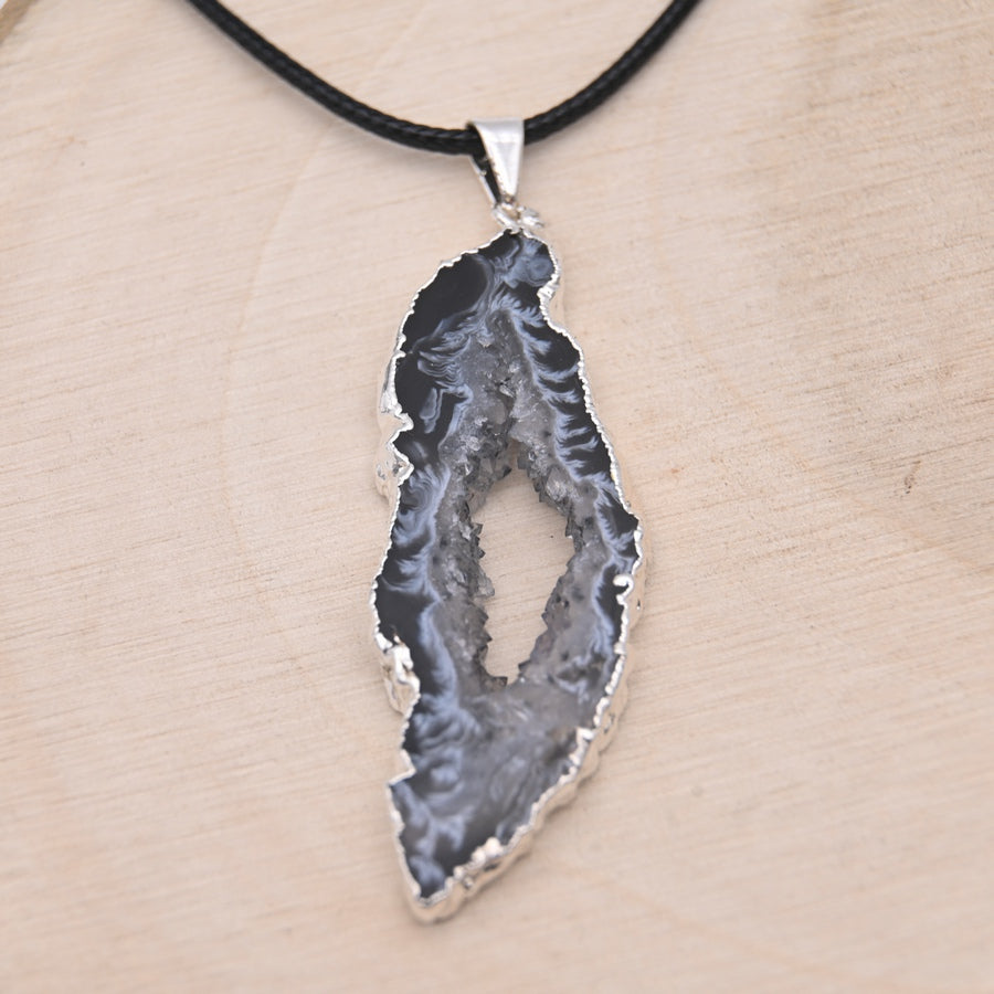 Pendentif Agate Druzy "Équilibre"