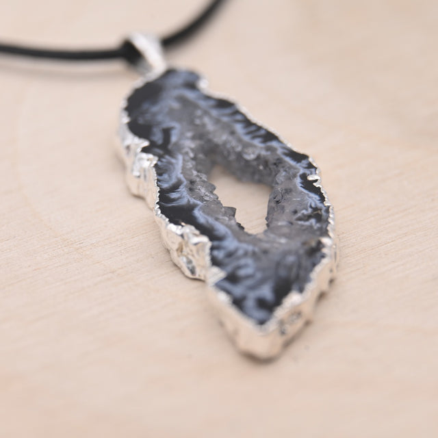 Pendentif Agate Druzy "Équilibre"