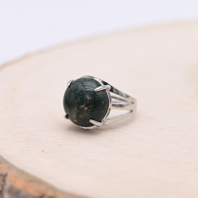 Bague Agate Mousse "Nature"