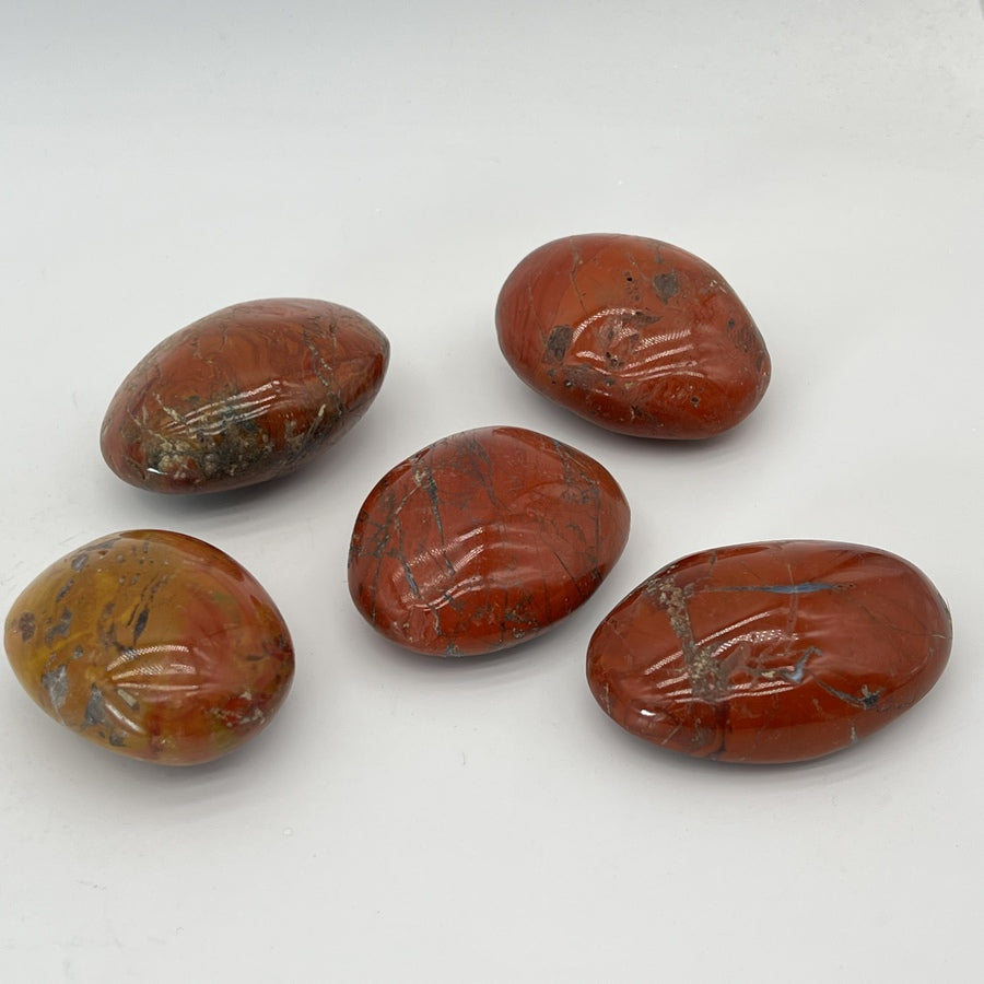 Galet "Vitalité" en Jaspe Rouge
