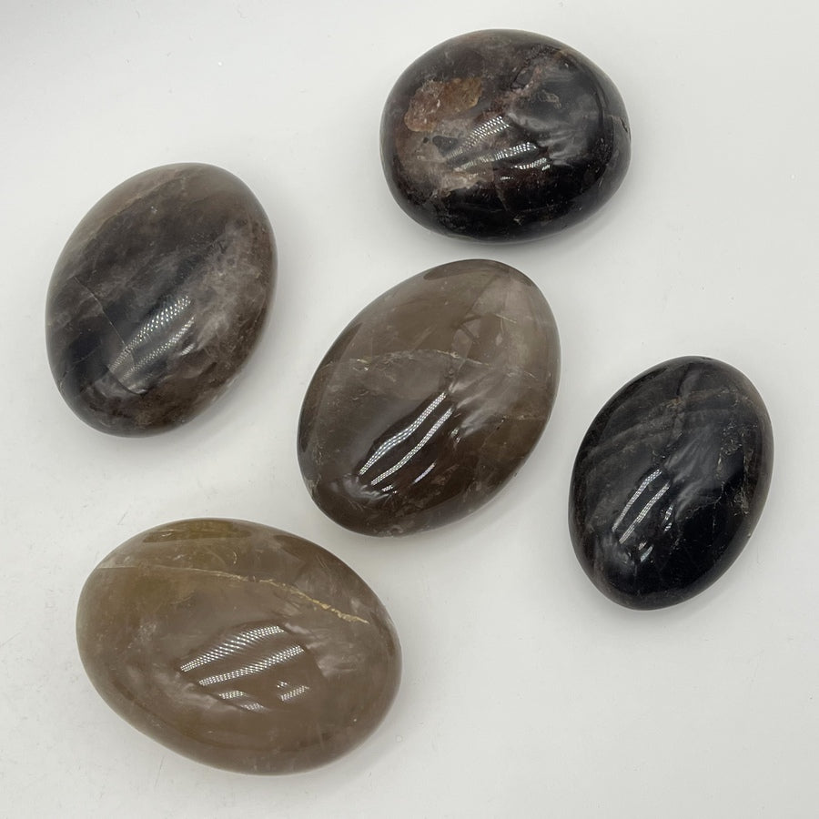 Galet "Anti-Addiction" en Quartz Fumé