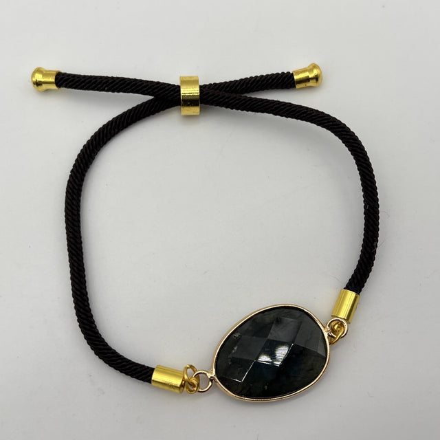 Bracelet Labradorite "Protection Energétique" - Style Facetté - Déstockage