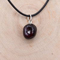 Pendentif Roulé Grenat "Passion"