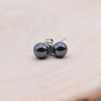 Boucles d'oreilles Hématite "Calme Intérieur"