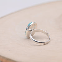 Bague Turquoise d'Arizona "Sérénité" Argent 925