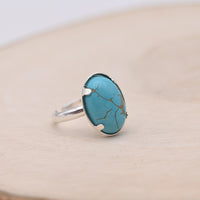 Bague Turquoise d'Arizona "Sérénité" Argent 925