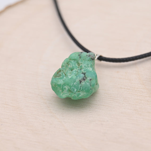 Pendentif Chrysoprase Brute "Renouveau"