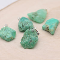 Pendentif Chrysoprase Brute "Renouveau"