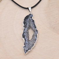 Pendentif Agate Druzy "Équilibre"