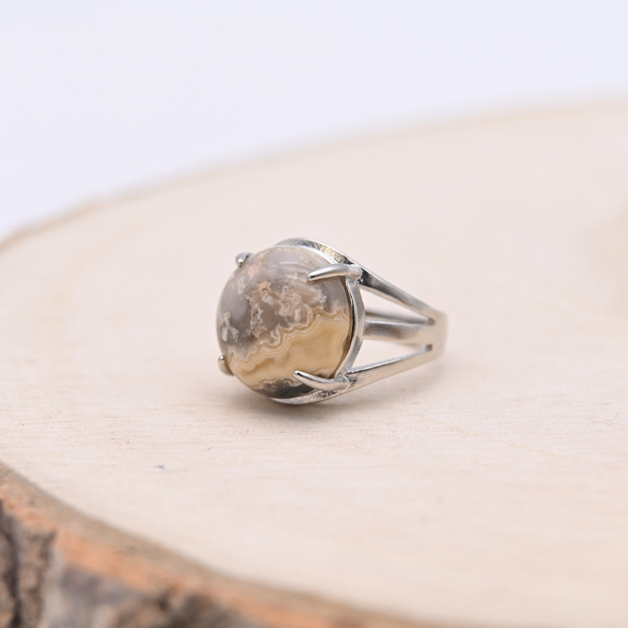 Bague Agate Crazy Lace "Joie de Vivre"