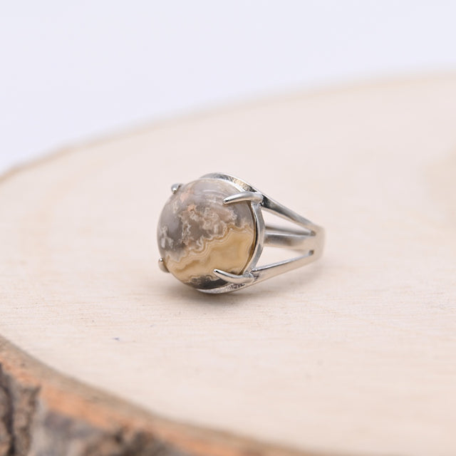 Bague Agate Crazy Lace "Joie de Vivre"