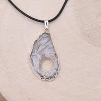 Pendentif Agate Druzy "Équilibre"