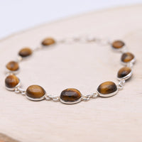 Bracelet Œil de Tigre "Confiance" Argent 925