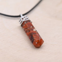 Pendentif Jaspe Rouge "Vitalité"