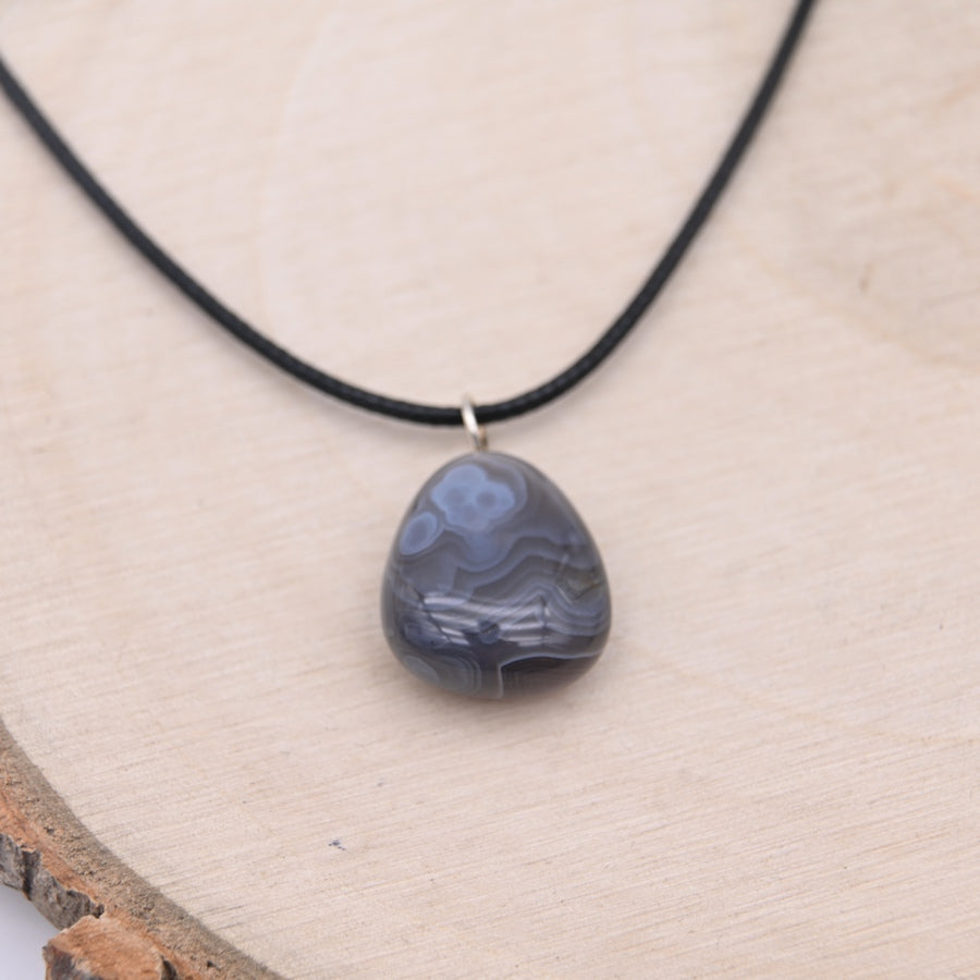 Pendentif Agate du Botswana "Réconfort"