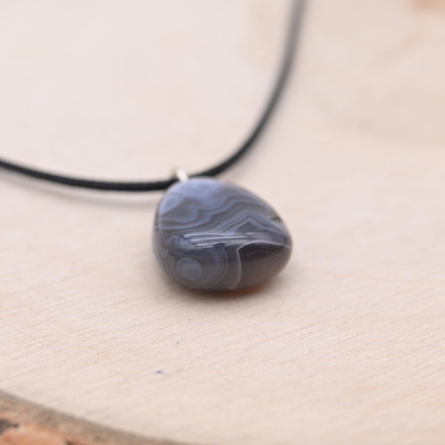 Pendentif Agate du Botswana "Réconfort"