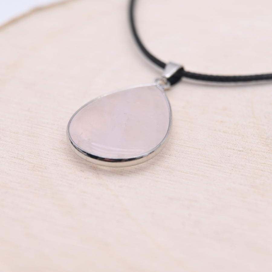 Pendentif Quartz Rose "Amour"