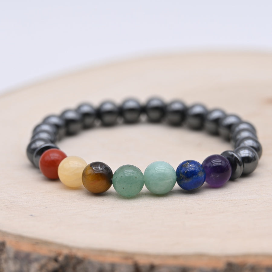 Bracelet Hématite 7 Chakras