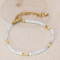 Bracelet Facetté Nacre & Pierre de Lune