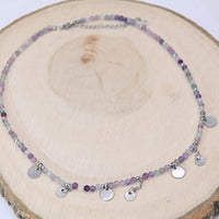 Collier Facetté Fluorite Multicolore