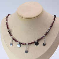 Collier Facetté Grenat