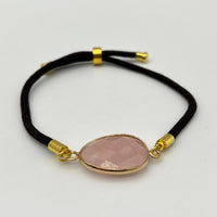 Bracelet Quartz Rose "Amour" - Style Facetté - Déstockage