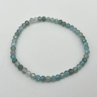 Bracelet Facetté Apatite Bleue Claire "Volonté" - Déstockage