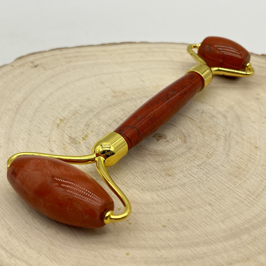 Rouleau de massage en Jaspe Rouge - Déstockage