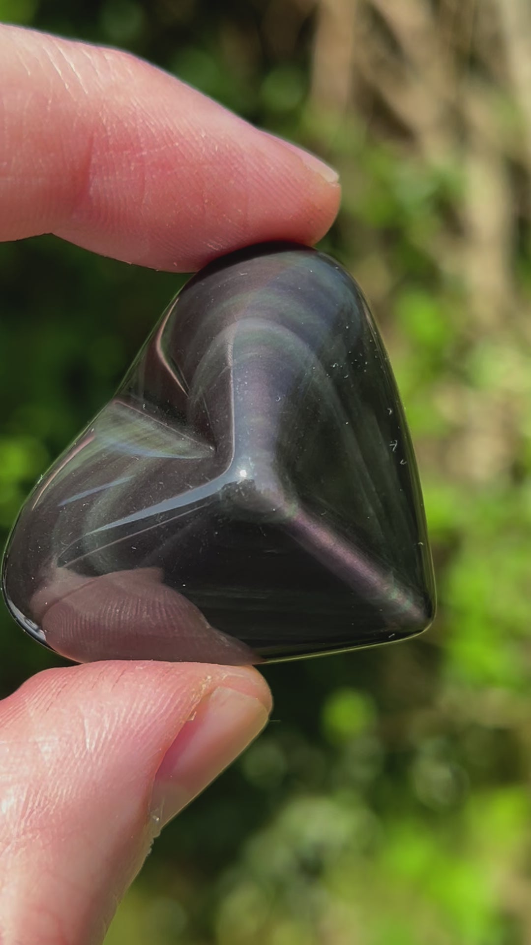 Coeur en Obsidienne Oeil Céleste - CROBSARC123