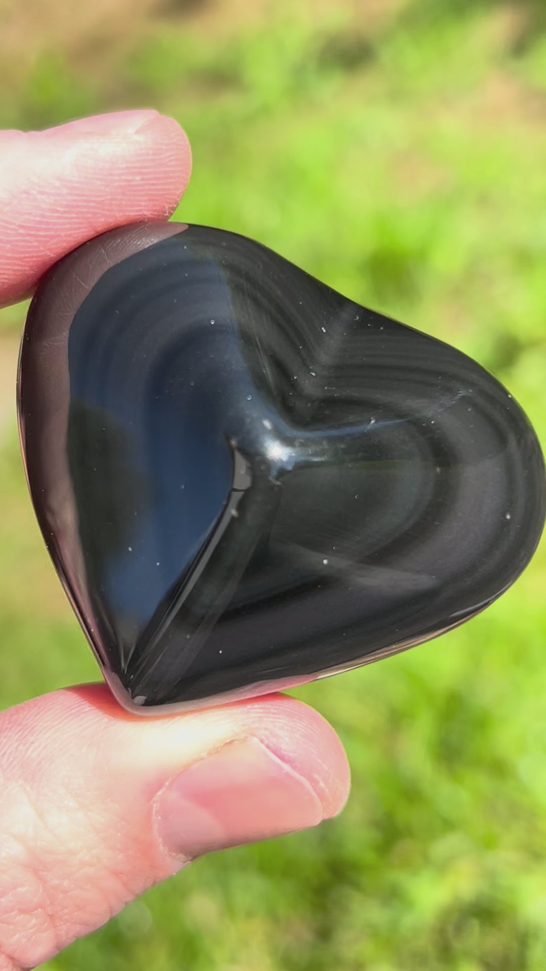 Coeur en Obsidienne Oeil Céleste - CROBSARC131